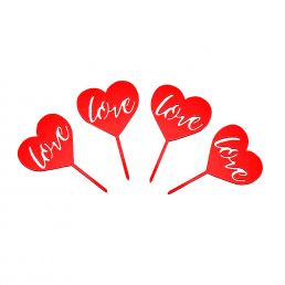 مینی تاپر " Heart & love  "قرمز