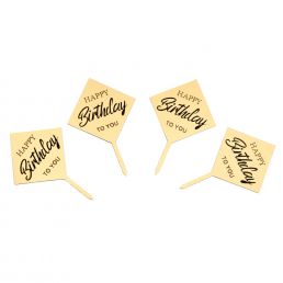 مینی تاپر لوزی "Happy Birthday 777"