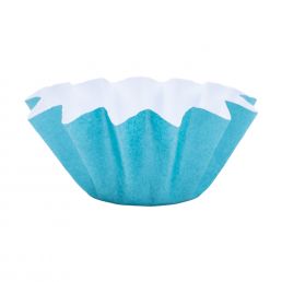 کپسول کاپ کیک فلورت آبی روشن براق